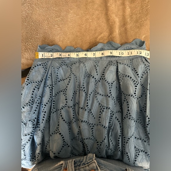 Anthropologie Meave tulle line eyelet skirt. Size 0. NWT - Picture 6 of 6